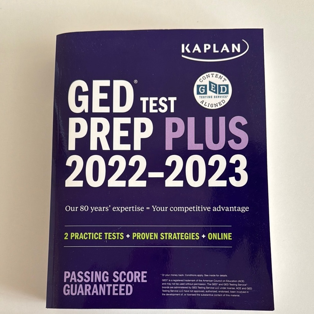 Kaplan GED Test Prep Plus 2022-2023 Book